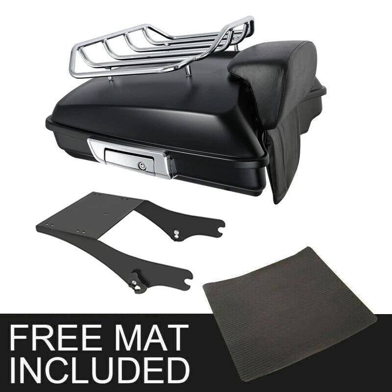 Matte Trunk Backrest Mount Rack for Harley Touring (1997–2008)
