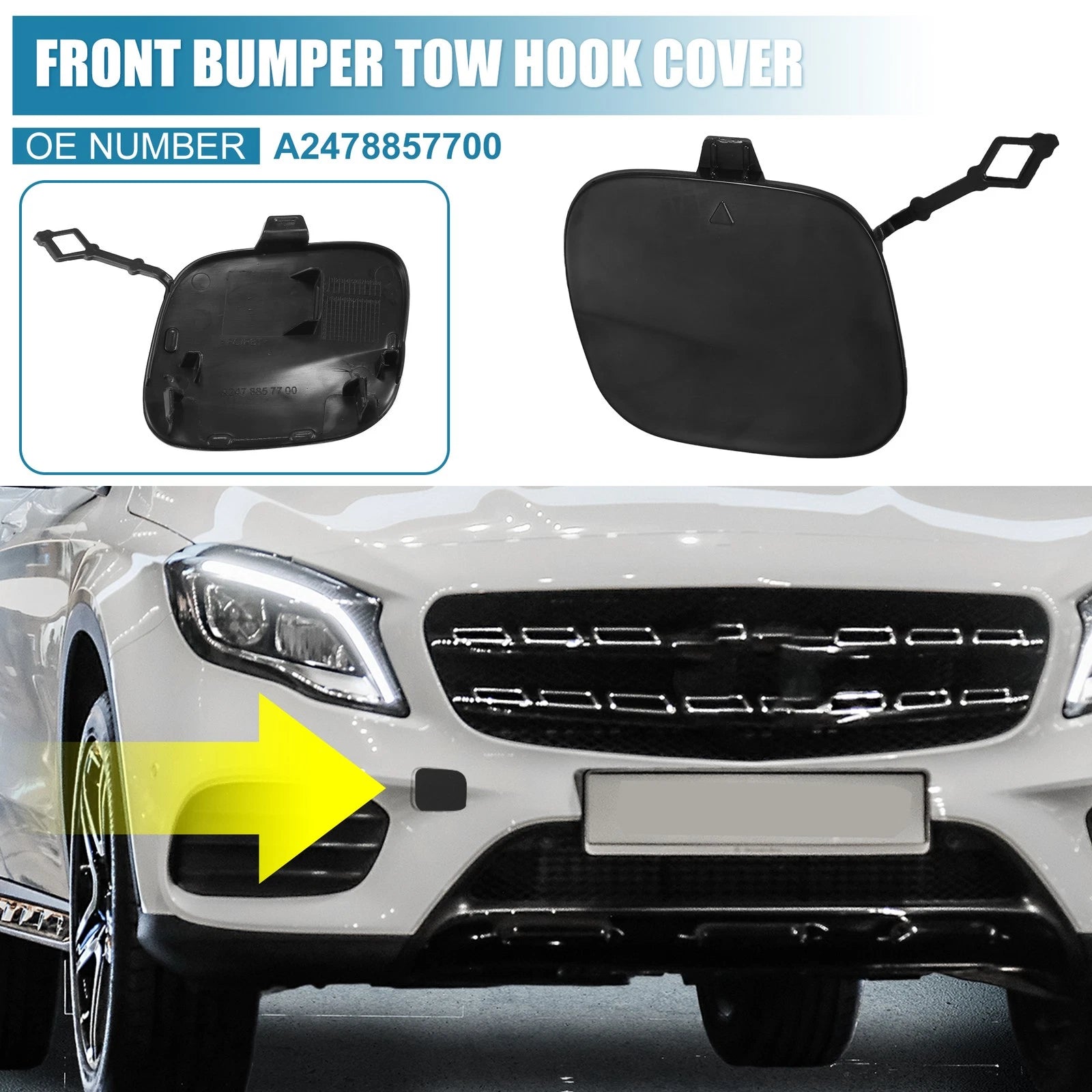 Front Right Tow Hook Cover Replacement for Mercedes-Benz GLB250 (2020–2022)