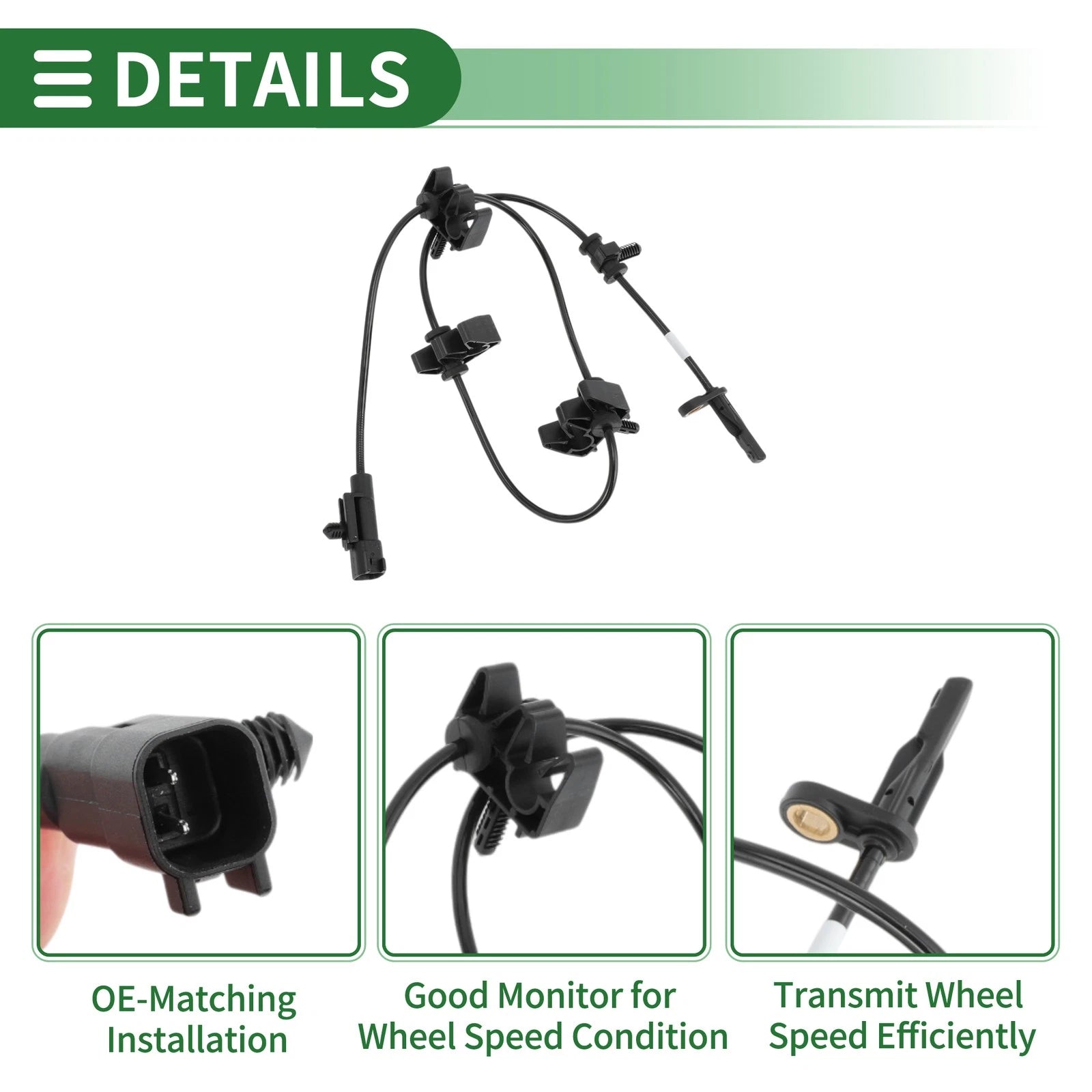 ABS Wheel Speed Sensor No. 22760053 for Cadillac SRX (2013–2016)