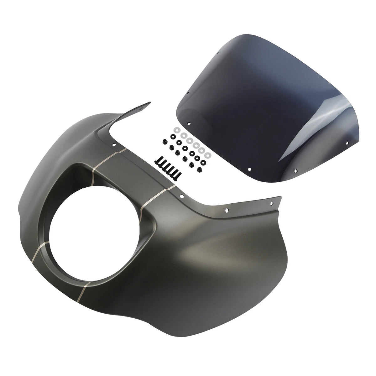 Fairings Windshield for Harley Street Bob Low Rider (2018–2024) Industrial Gray