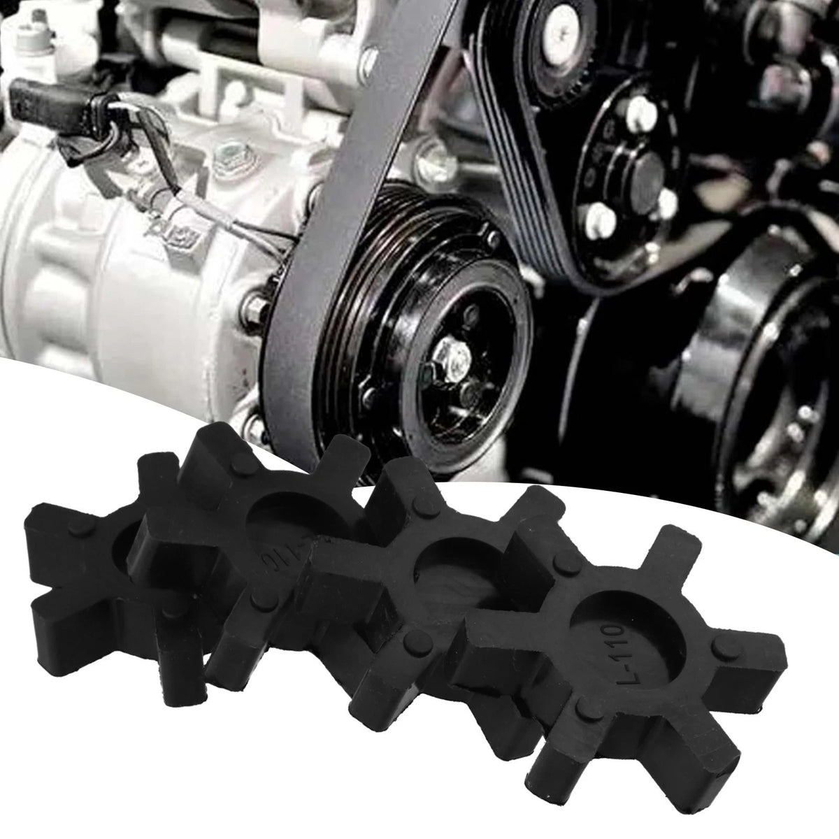 Set of 4 Wear Resistant NBR Rubber Spider Inserts for Lovejoy LJaw Coupling