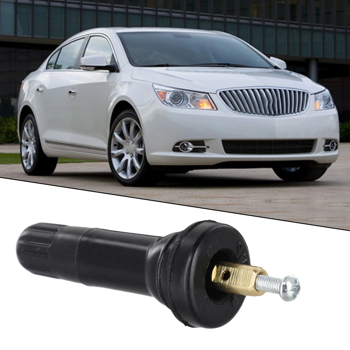 Set of 4 Rubber Valve Stems for GMC Cadillac Chevy