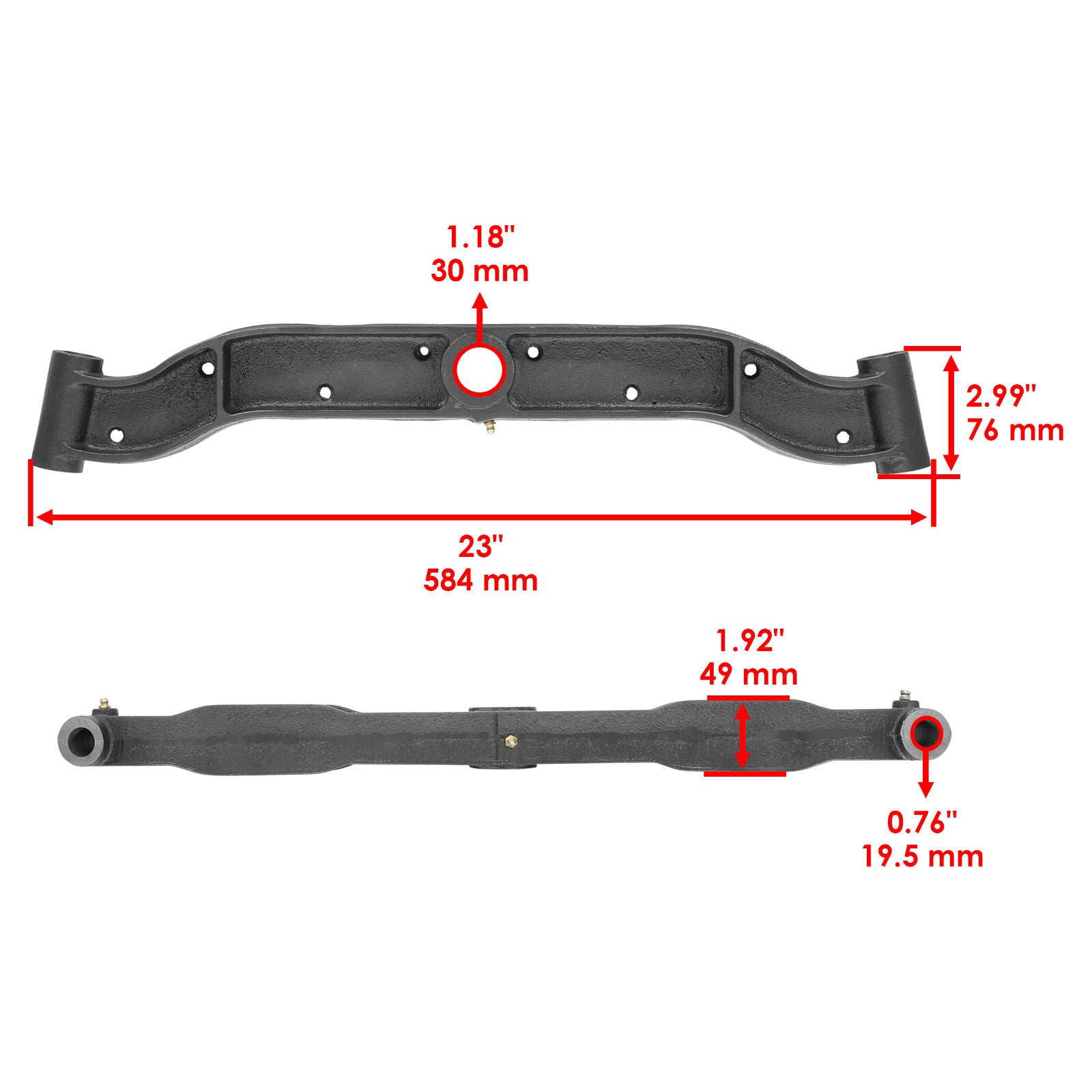 Front Axle Pivot Bar Replacement for John Deere G110 L100 L105 (201–)