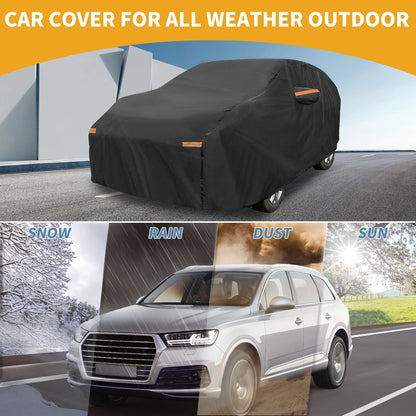 Waterproof Car Cover for Kia Carnival (190T-PU, Black)