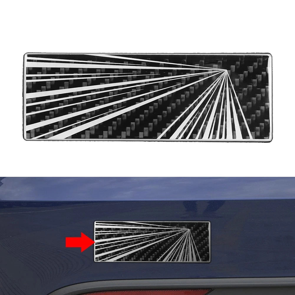 Car Time Space Badge Tunnel Trunk Emblem Decal for Tesla Model 3 Y (2017–2023)
