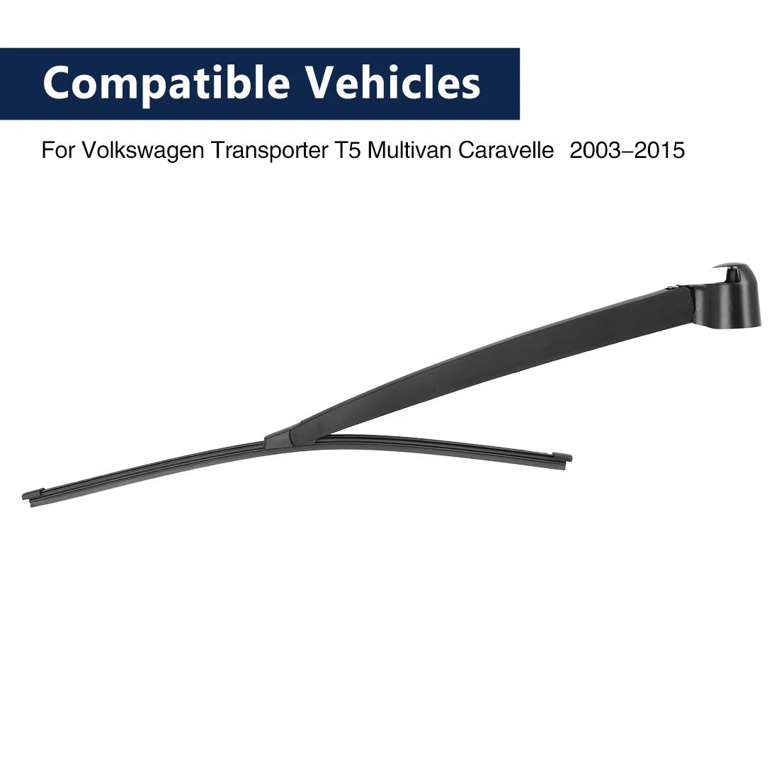 Wiper Blade Arm Set Replacement for Volkswagen Transporter T5 Multivan Caravelle 03-15