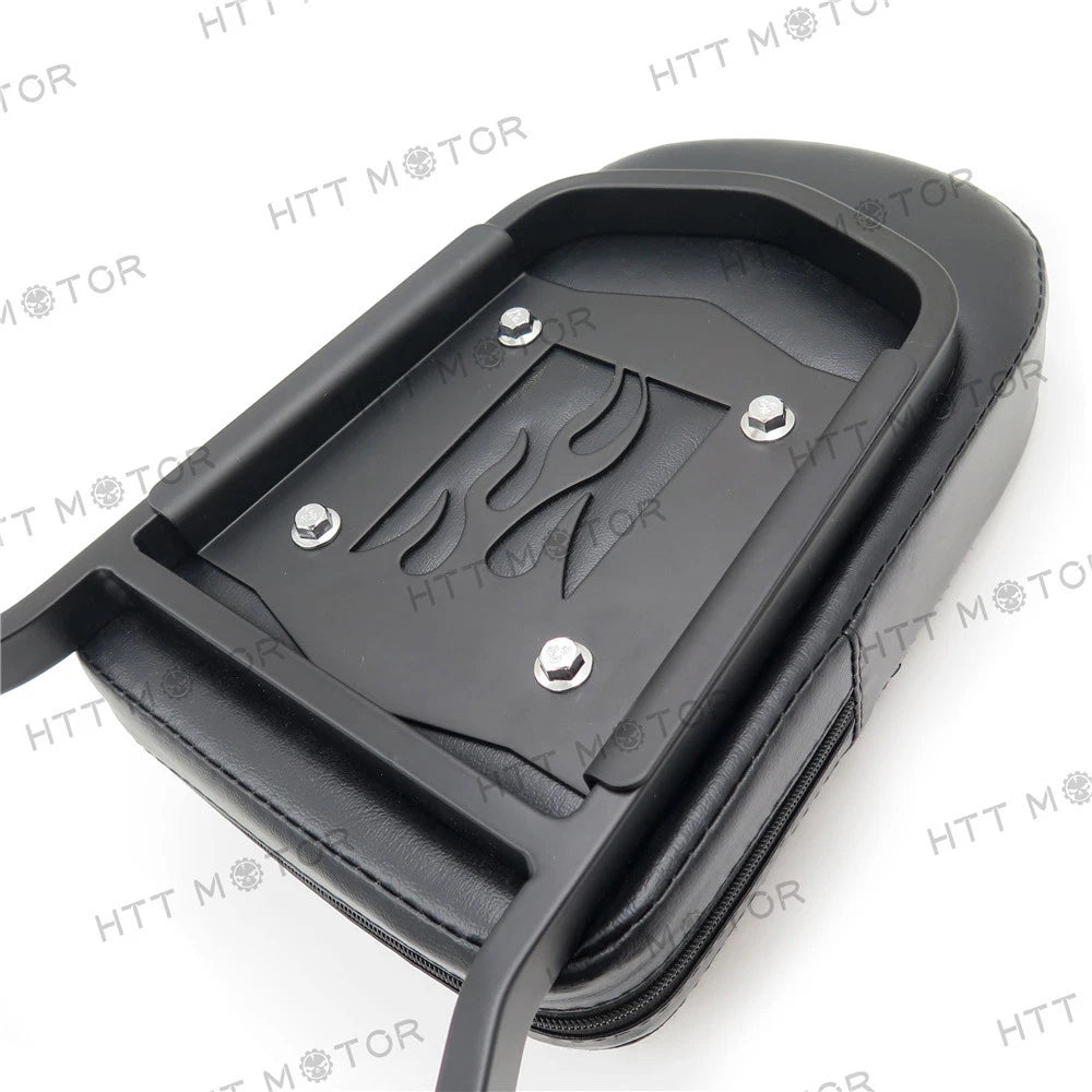 Matte Black Detachable Backrest Sissy Bar for Harley FLSTC/FLSTS (2000–2003)