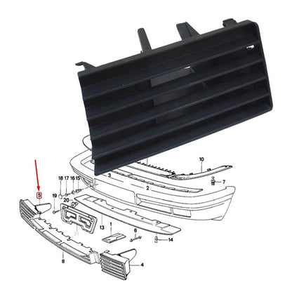 Front Right Bumper Panel Flap for BMW E32 730i 730iL 735i 735iL (1988–1994) 51111974442