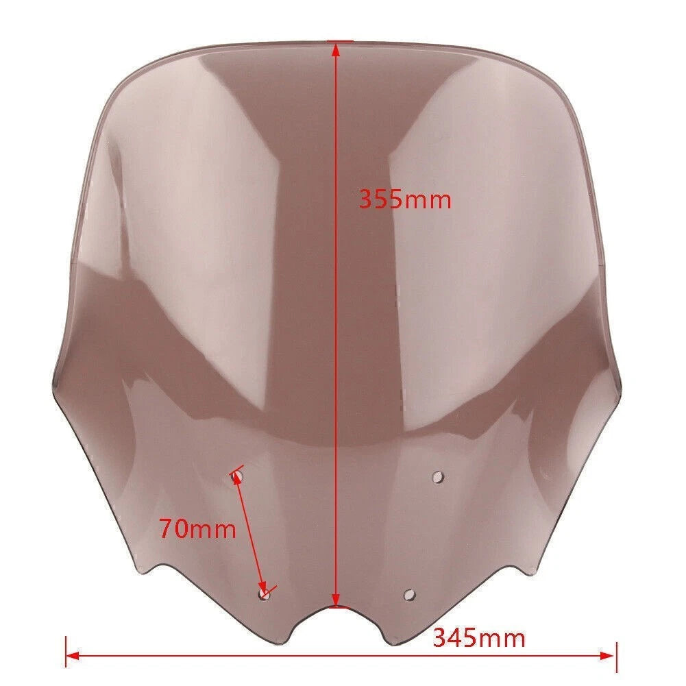 Front Windshield Double Bubble for Honda NC700S/NC750S (2010–2014) ABS