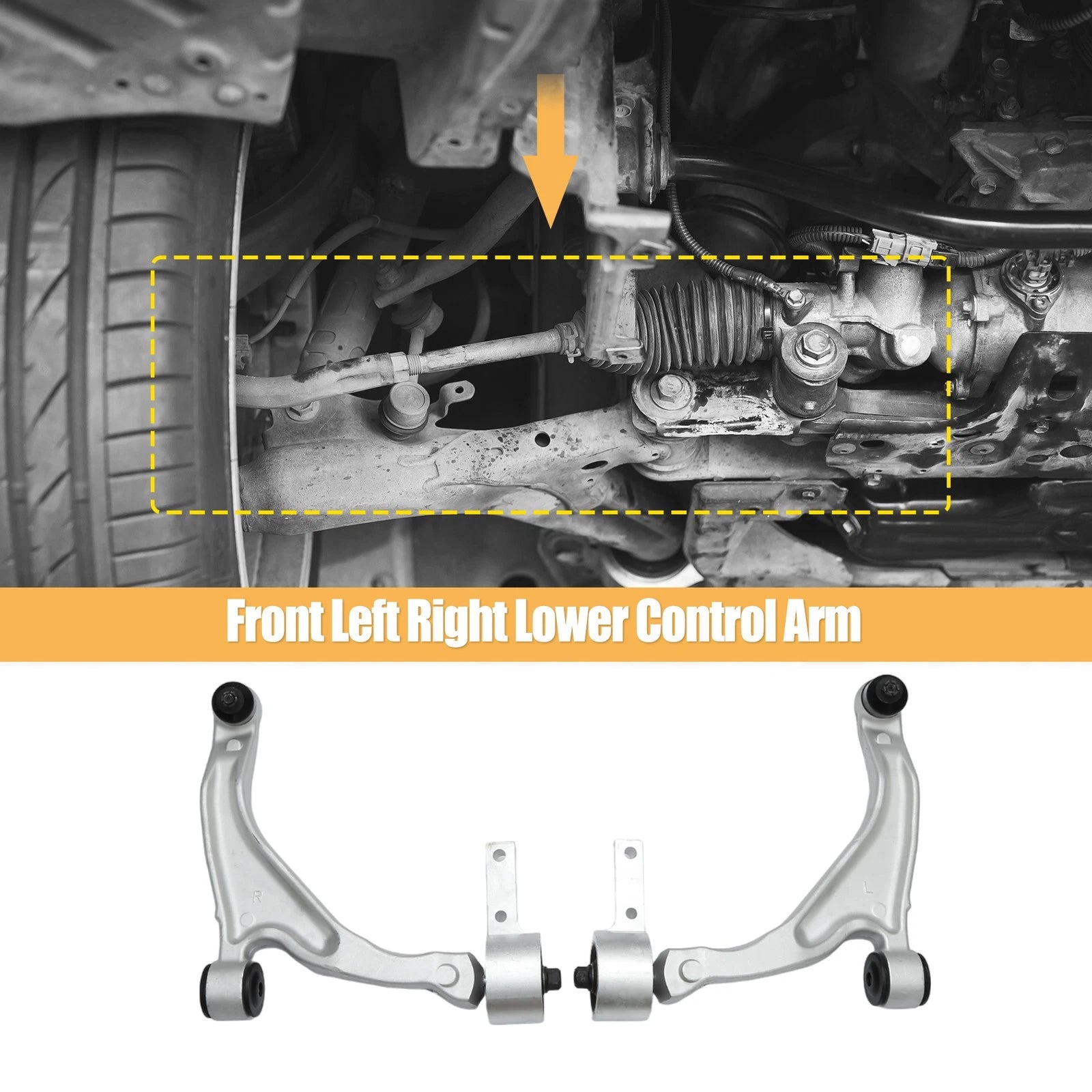 2pcs Front Lower Control Arms W Ball Joints for Honda Pilot (2009–2015)