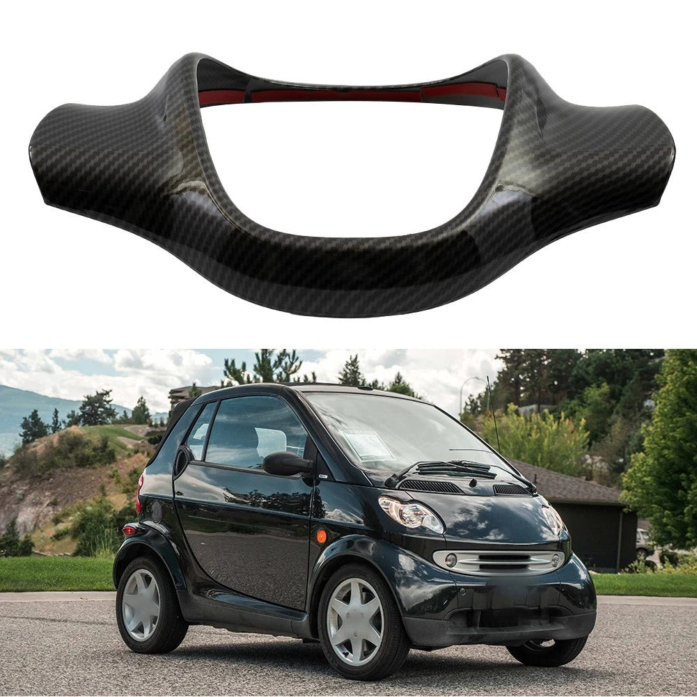 Carbon Fiber Look Steering Covers for Smart Cars (2010–2023)
