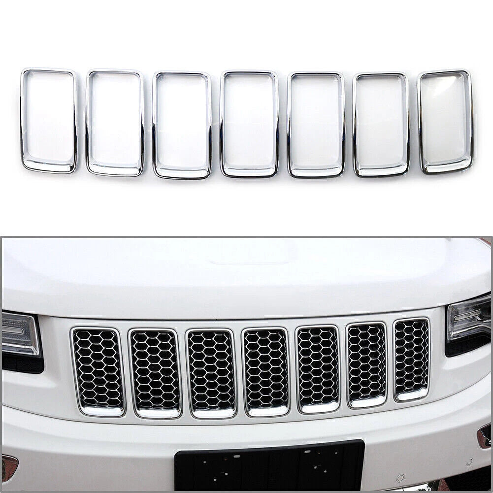 Chrome Front Grille Insert Trim for Jeep Grand Cherokee (2014–2016)