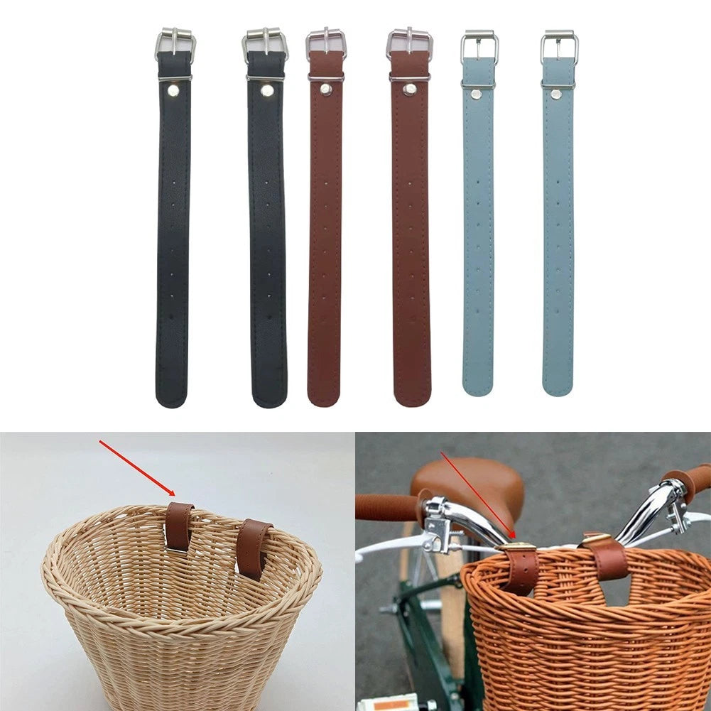 Waterproof Leather Strap for Kids Bicycle Basket (Easy Installation)