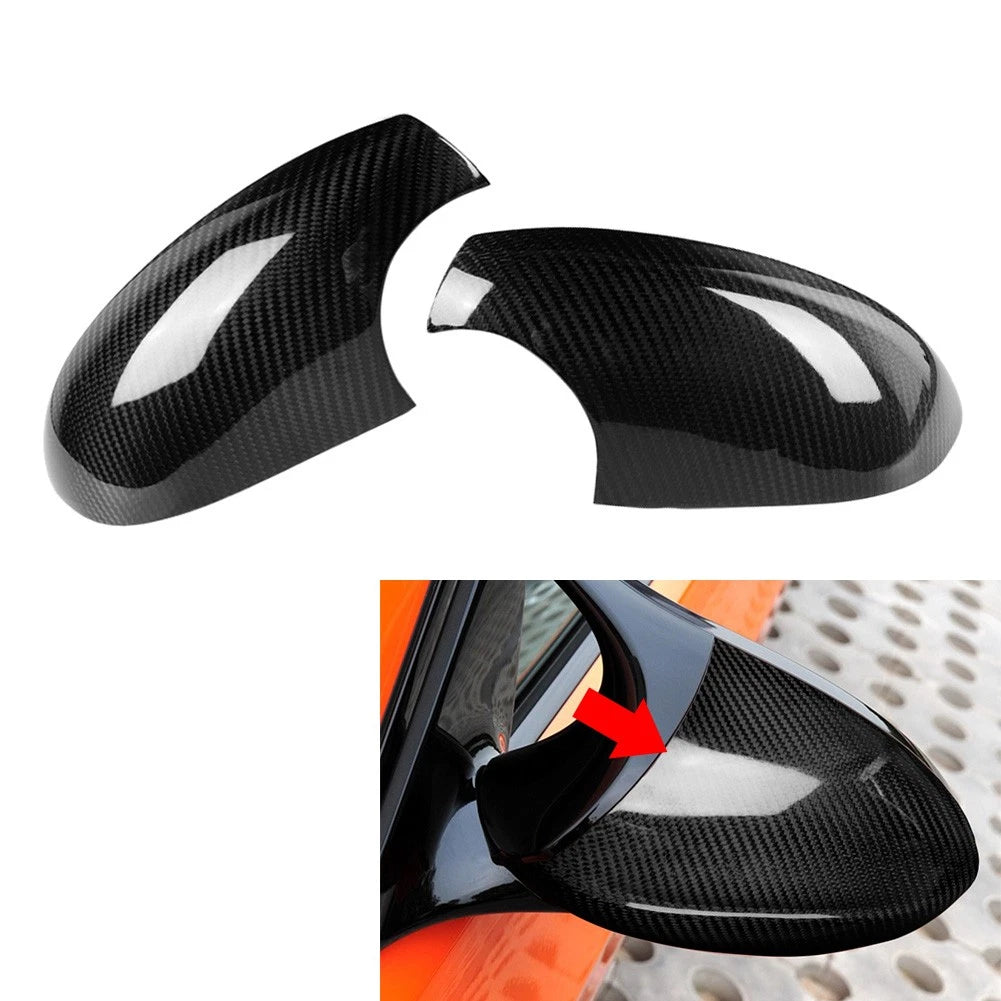Carbon Fiber Side Mirror Cover Caps for BMW M3 E92 (2007–2012)