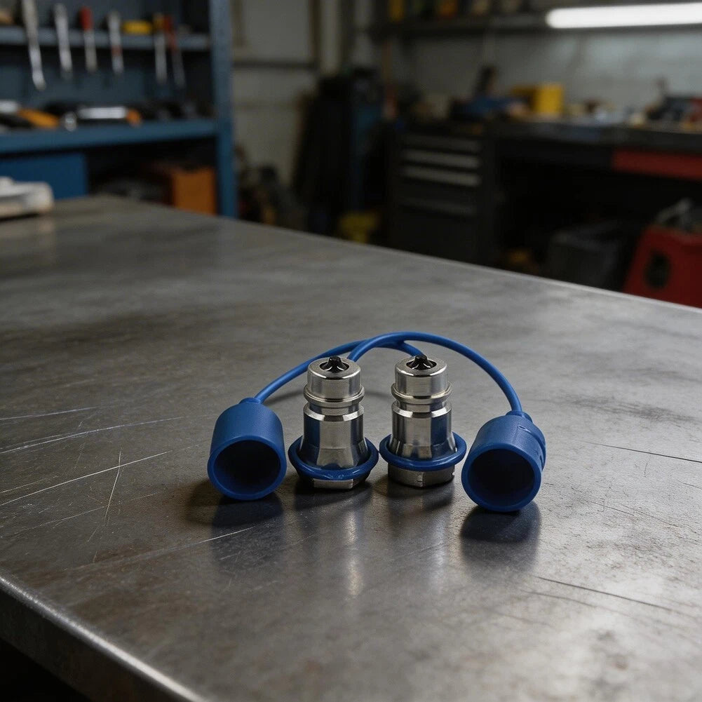 Hydraulic Male Quick Coupler 1/2 NPT Poppet Design for Tractor Loader