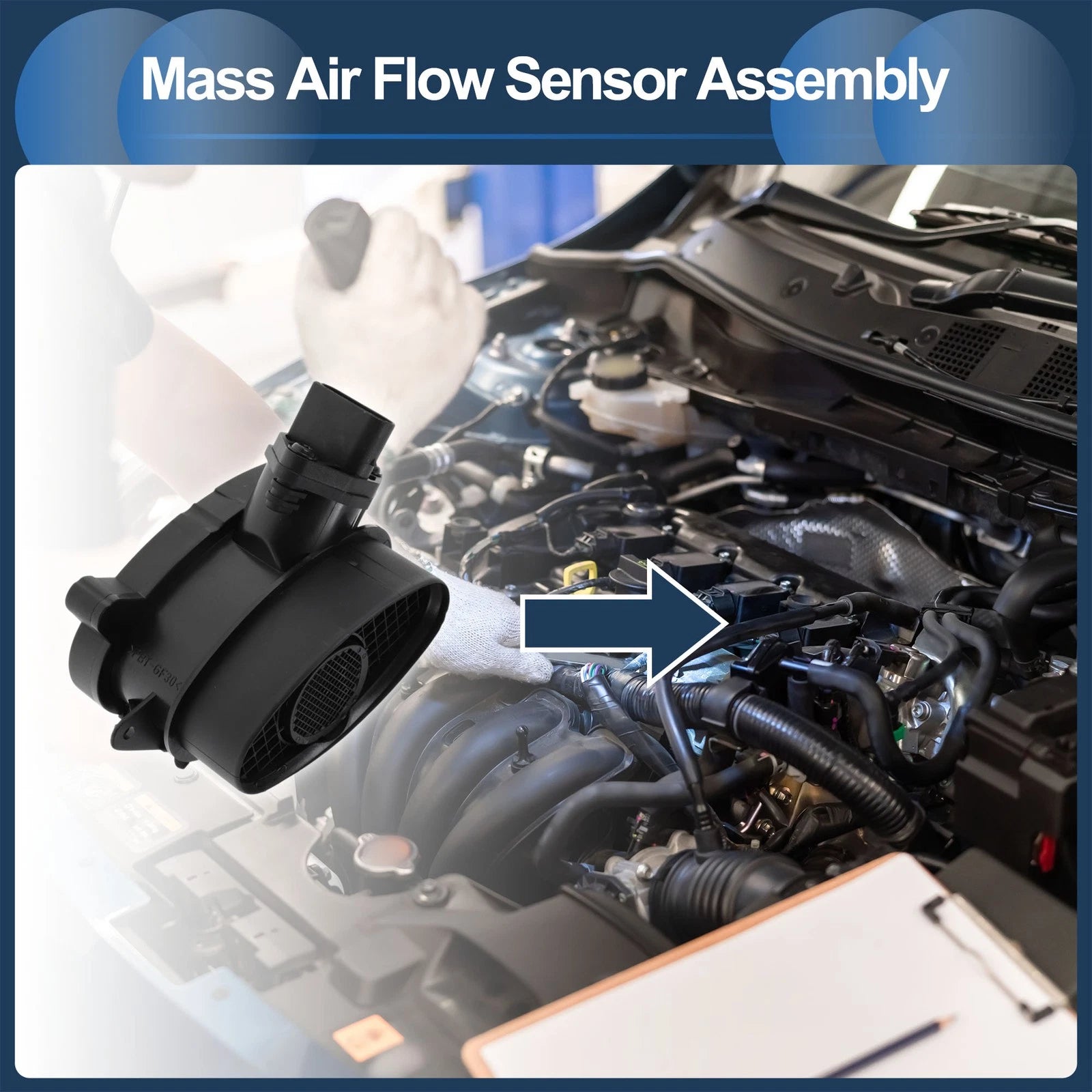 Mass Air Flow Sensor Assembly No. 13627787976 for BMW E38 (1994–2001)