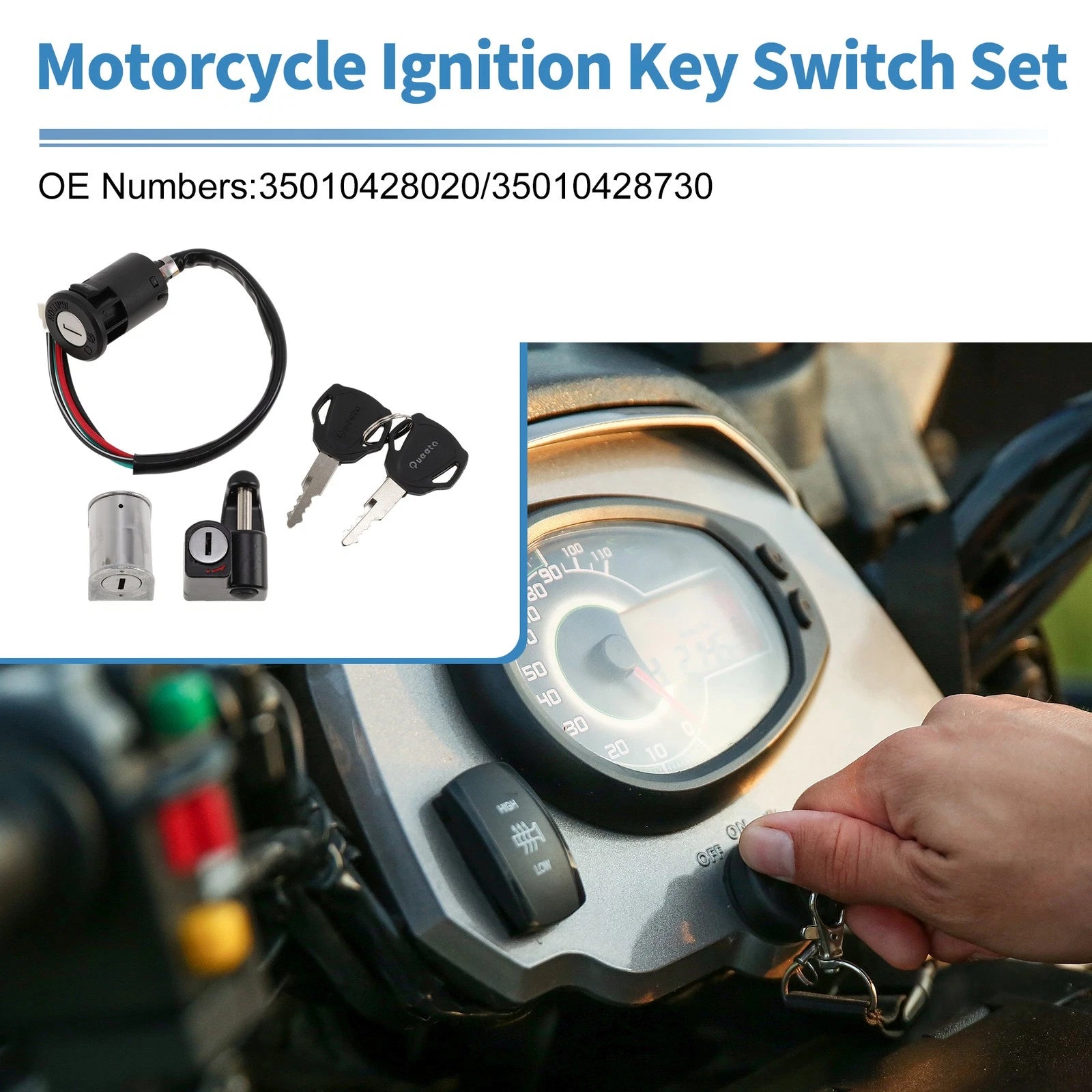 Ignition Key Switch Replacement for Honda XL250S (1978–1981)