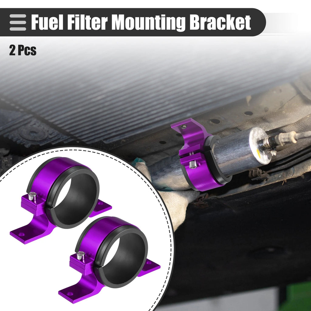 2X Fuel Filter Mounting Bracket Clamp 60mm ID for Universal Applications