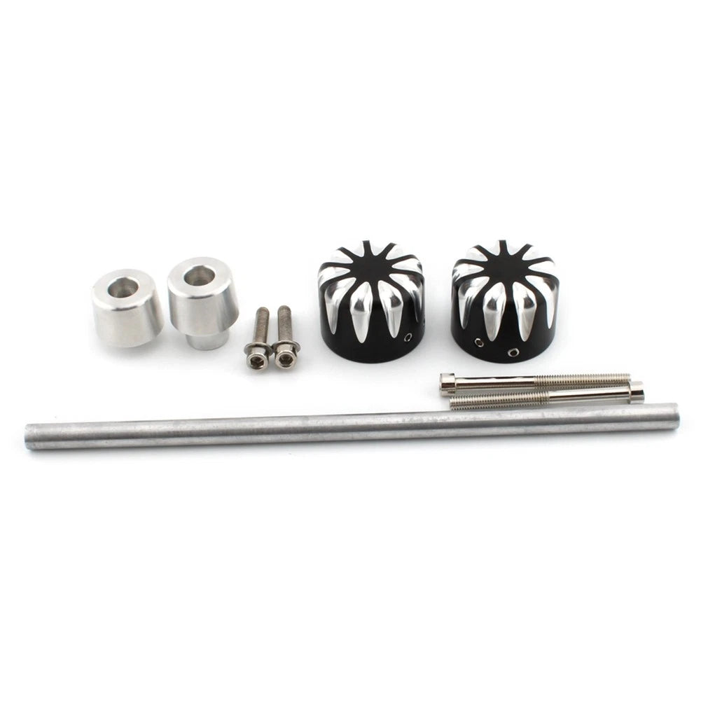 Front Axle Nut Cover Cap Installation Kit for Harley Davidson (All Years)