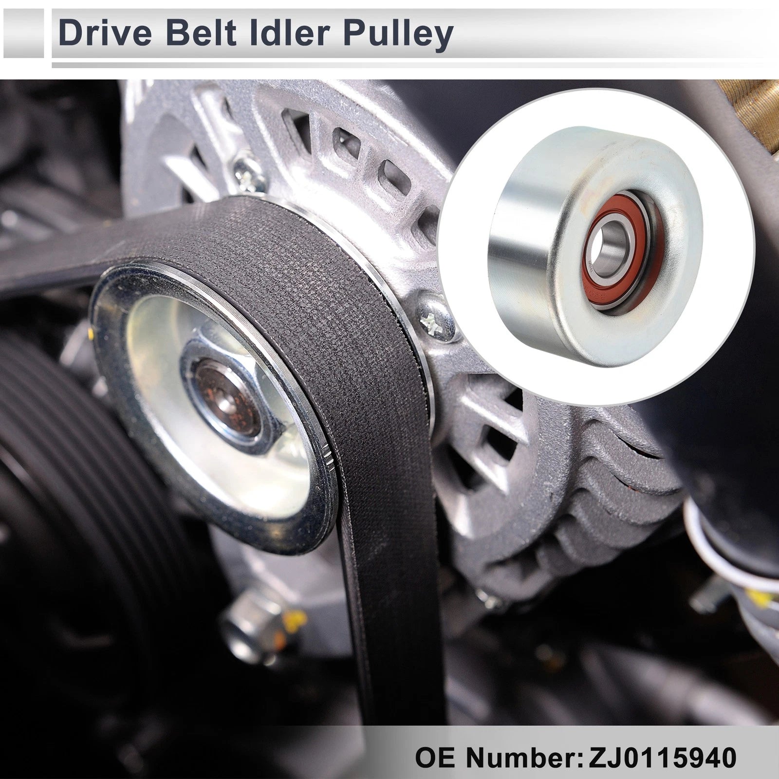 Drive Belt Idler Pulley Replacement for Mazda 3 BK (2003–2008)