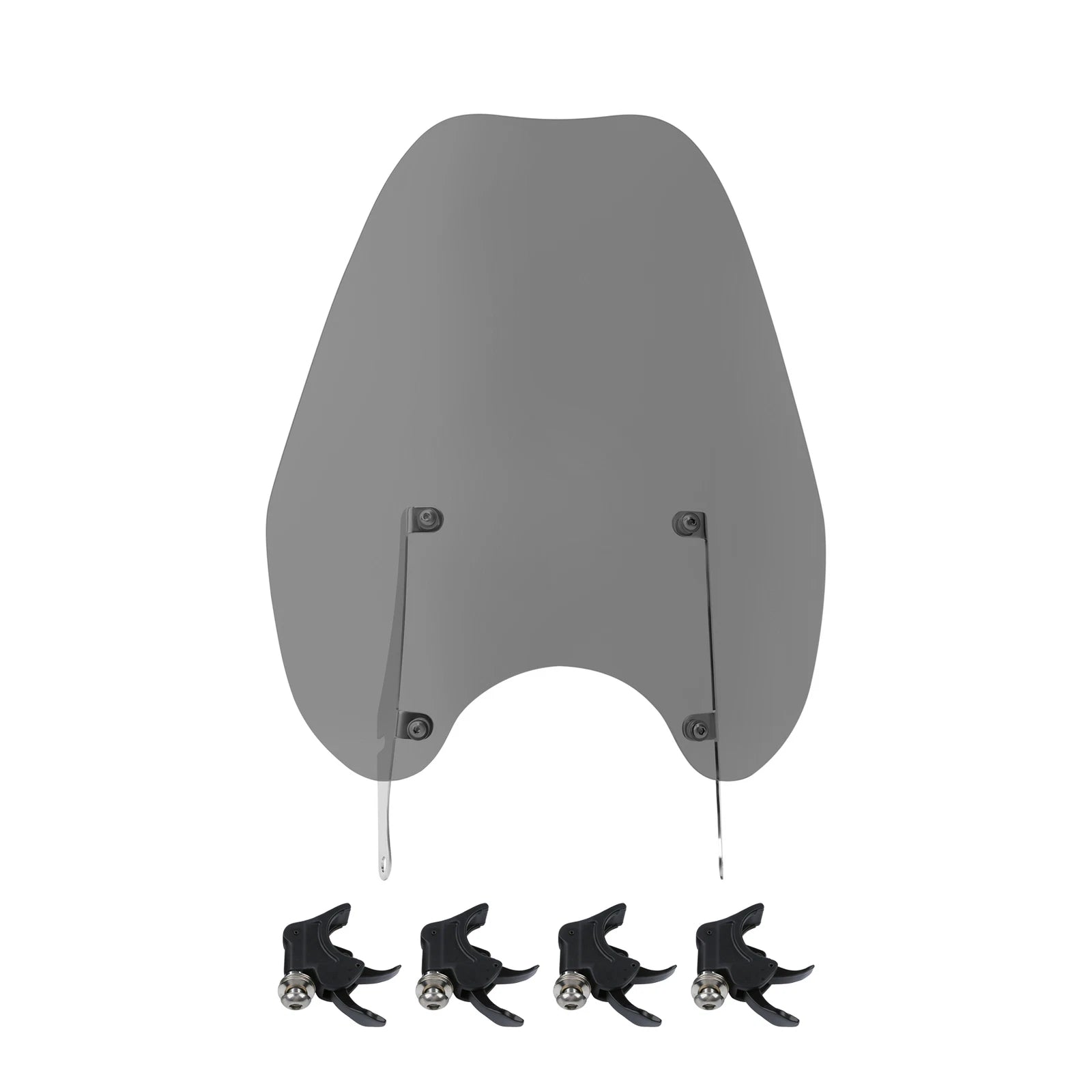Windshield Windscreen & 41mm Quick Release Clamps for Harley Dyna Softail