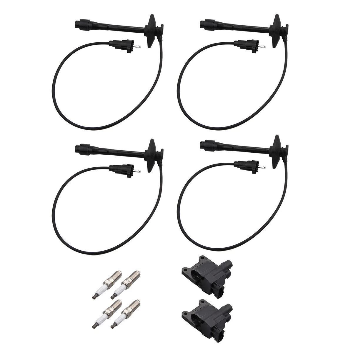 Ignition Coil Accessories Kit with Coils, Wire, Spark Plugs for Toyota RAV4 (1998–2000)