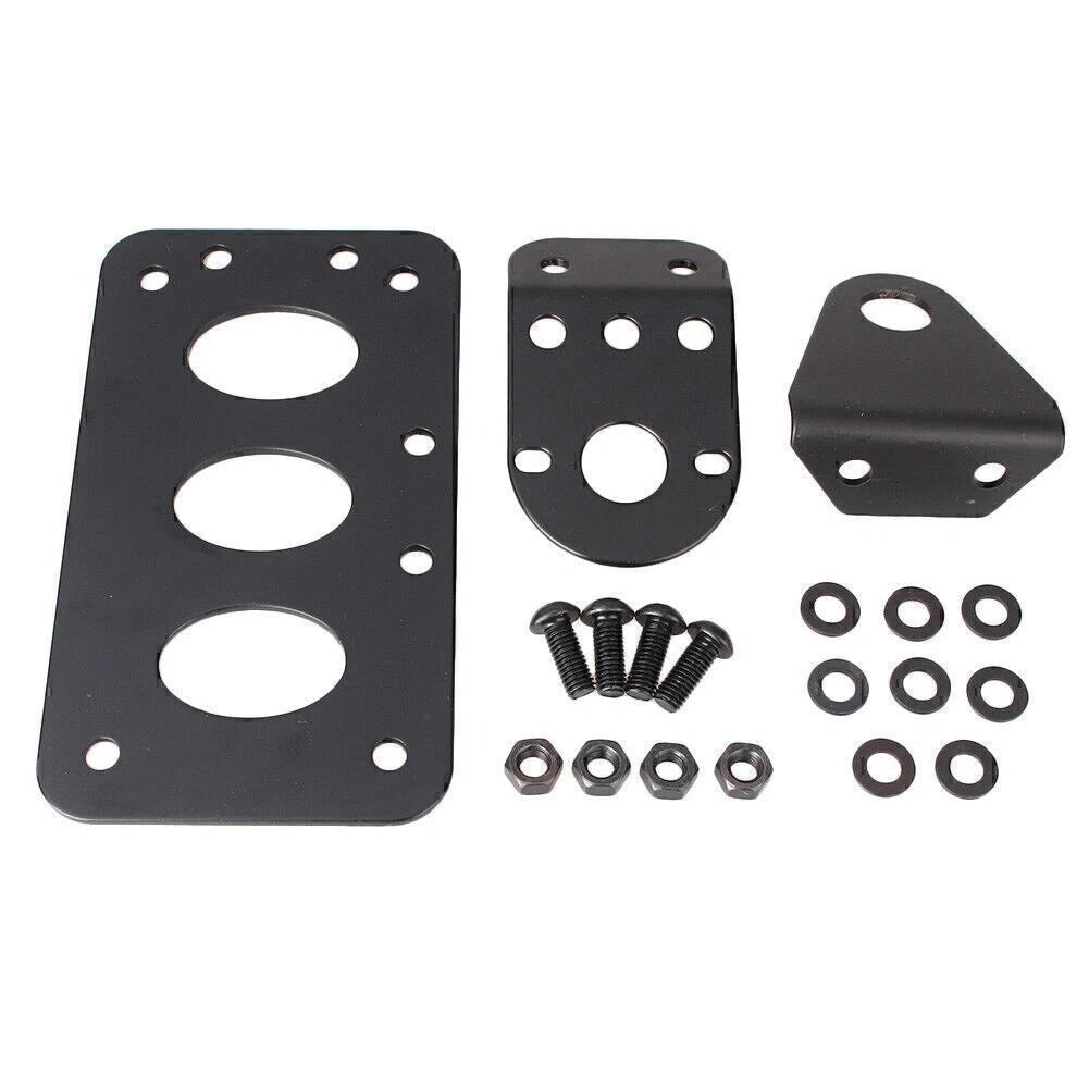 Side Mount License Plate Bracket for Harley 3/4" & 20mm Axles (No Light)
