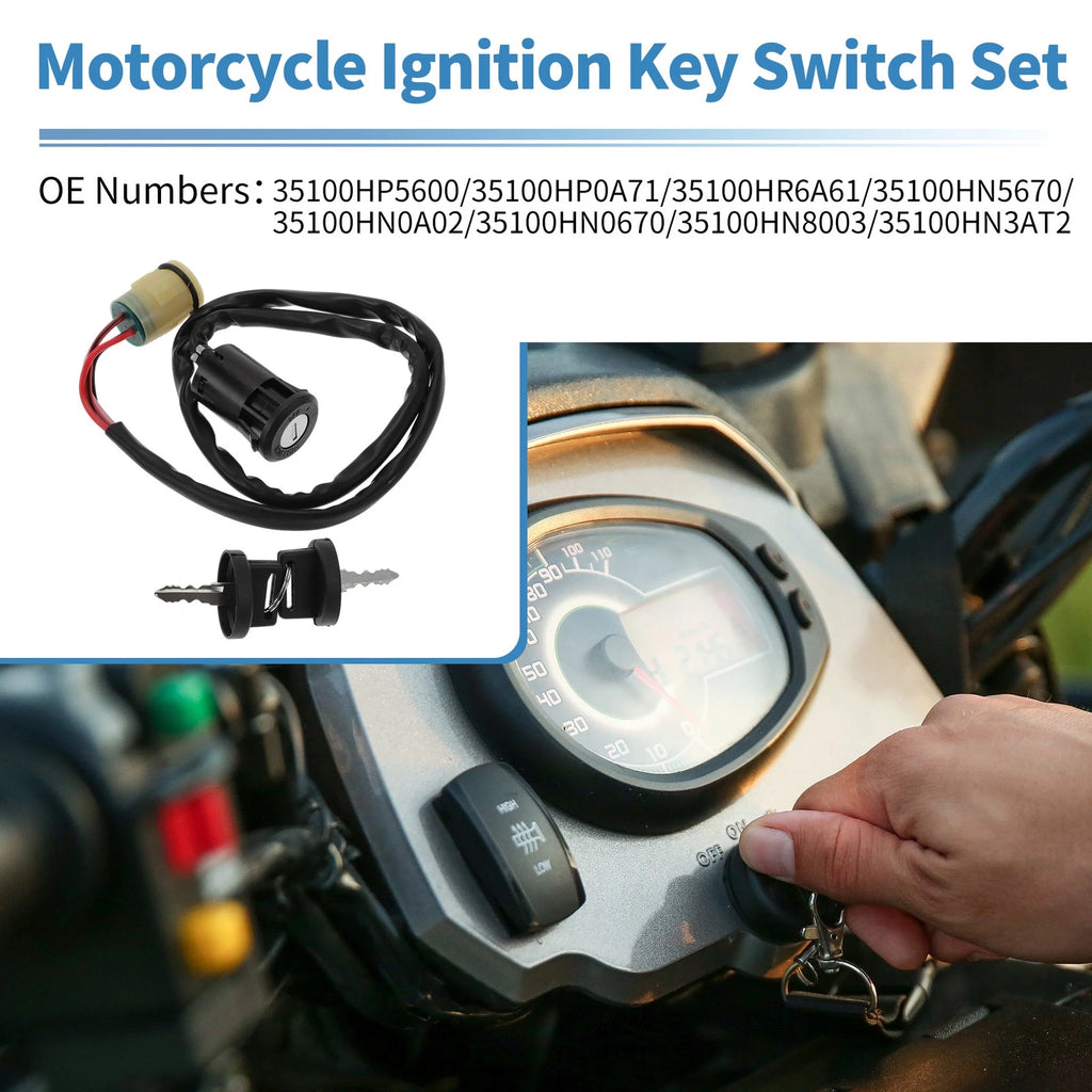 Ignition Key Switch Replacement for Honda TRX350TE Rancher (2000–2007)