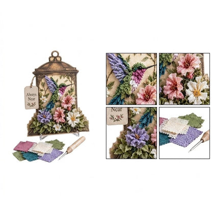 3D Fabric Poking Lantern Kit for Party Home Decor (18cm)