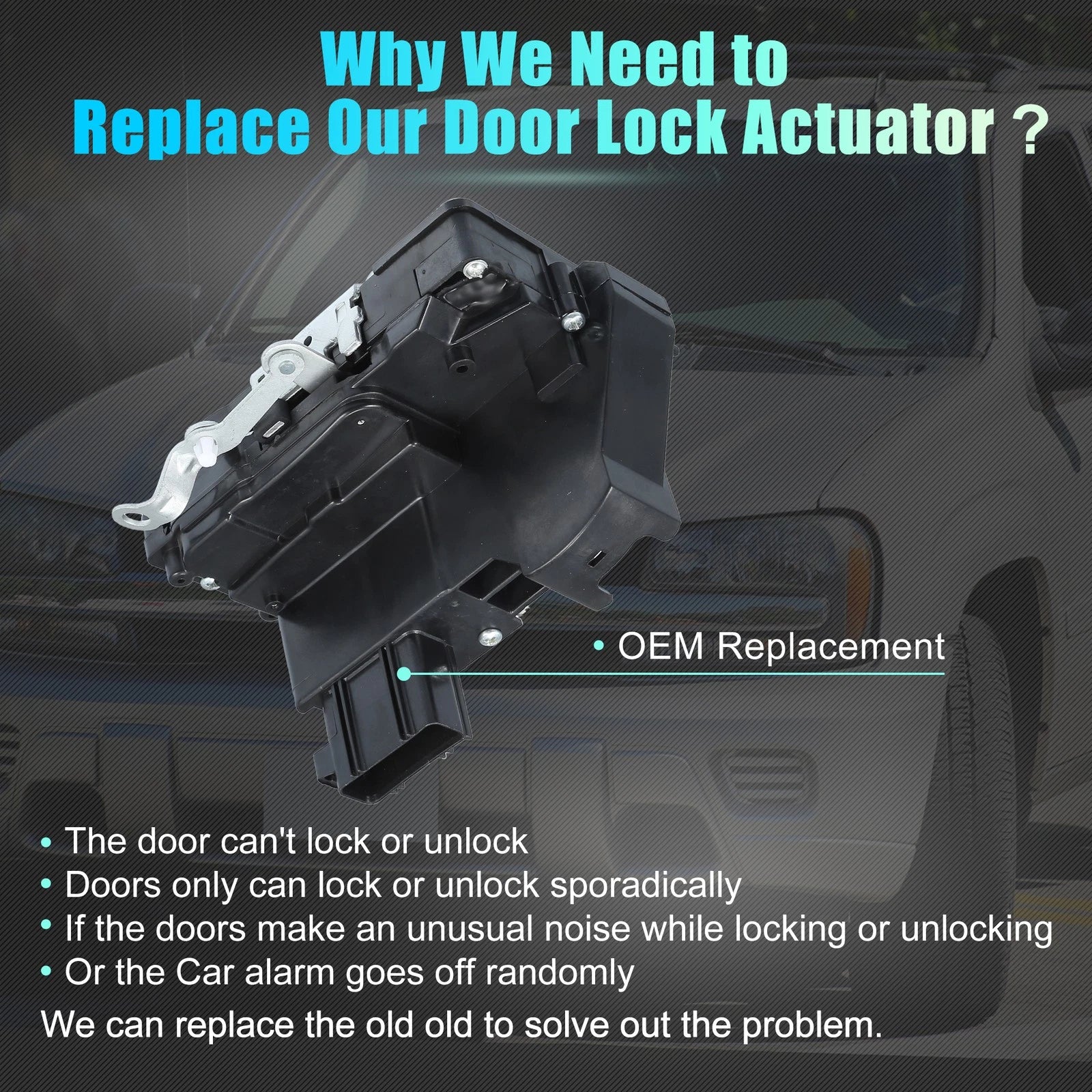 Rear Right Power Door Lock Actuator Replacement for Ford Escape (2001–2007)