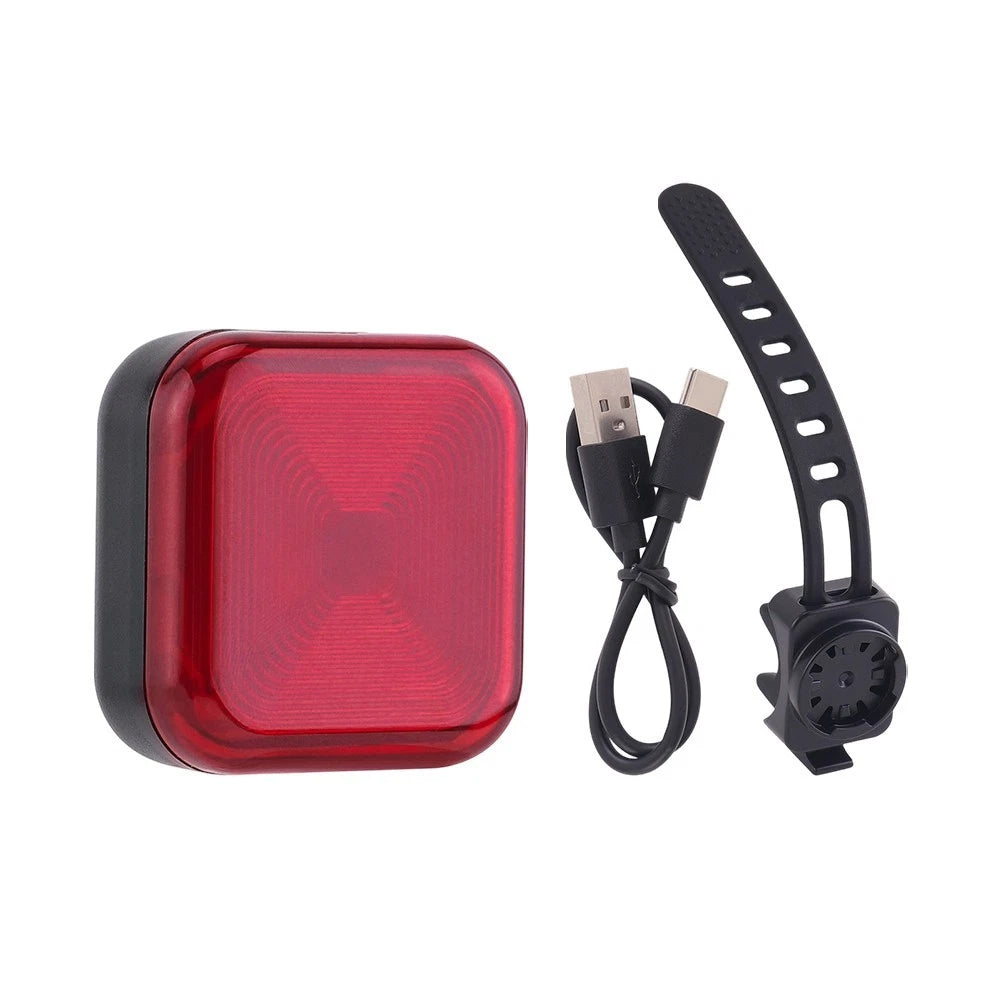 Rechargeable Bike Rear Light with Brake Sensor USB Charging Waterproof