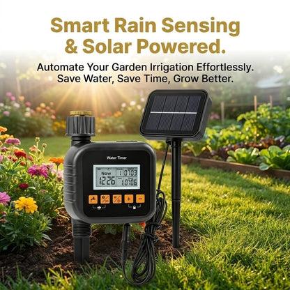 Rain Delay Solar Watering Timer for Garden Hose