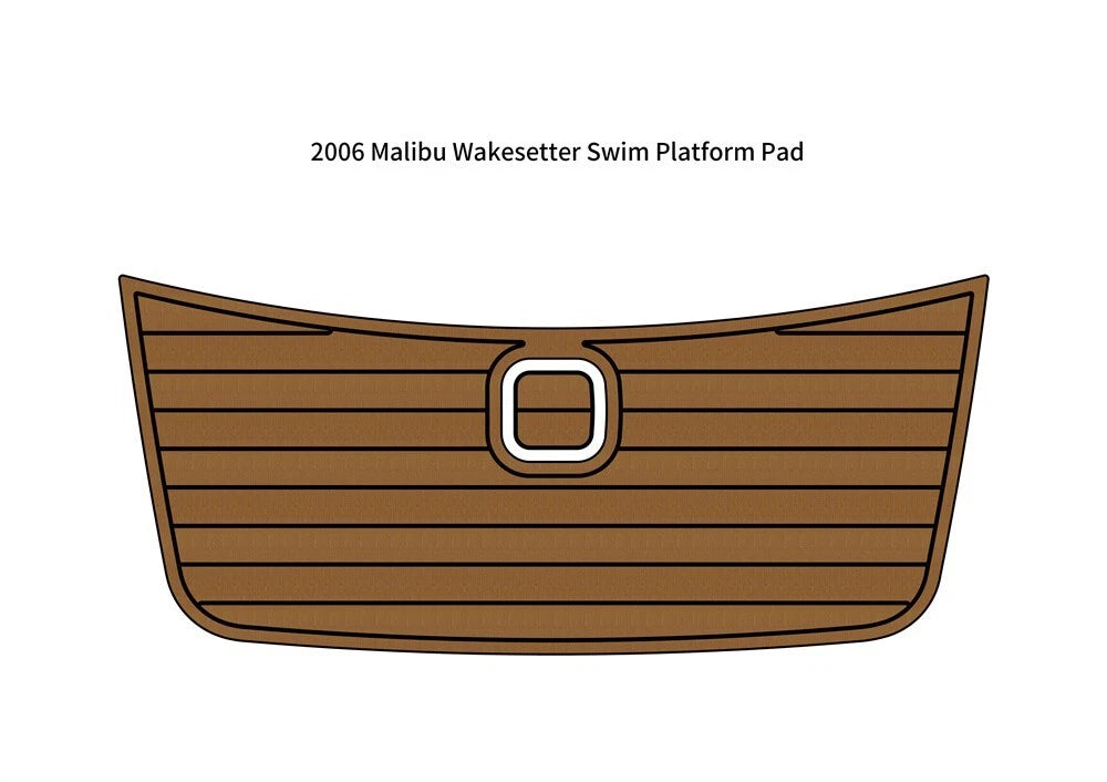Swim Platform Step Pad for Malibu Wakesetter (2006) - EVA Foam Teak Deck
