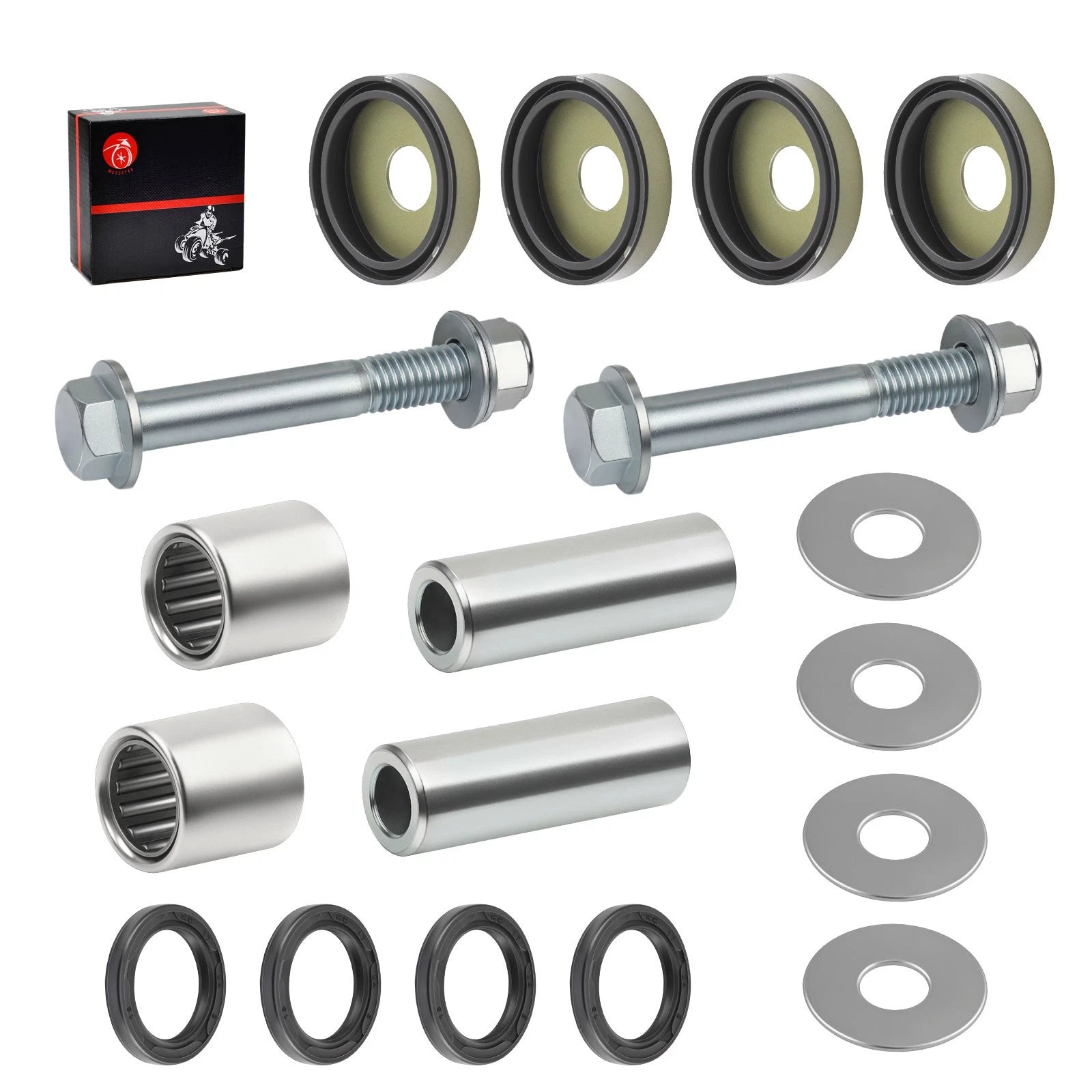 Lower Front A Arm Bushing Bearing Kit for Arctic Cat 400 DVX & Kawasaki KFX400