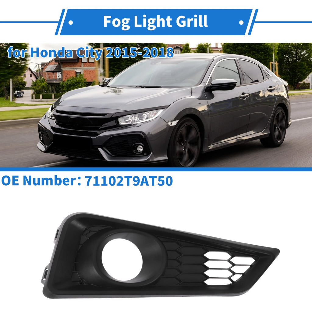Front Right Fog Light Grill Replacement for Honda City (2015–2018)