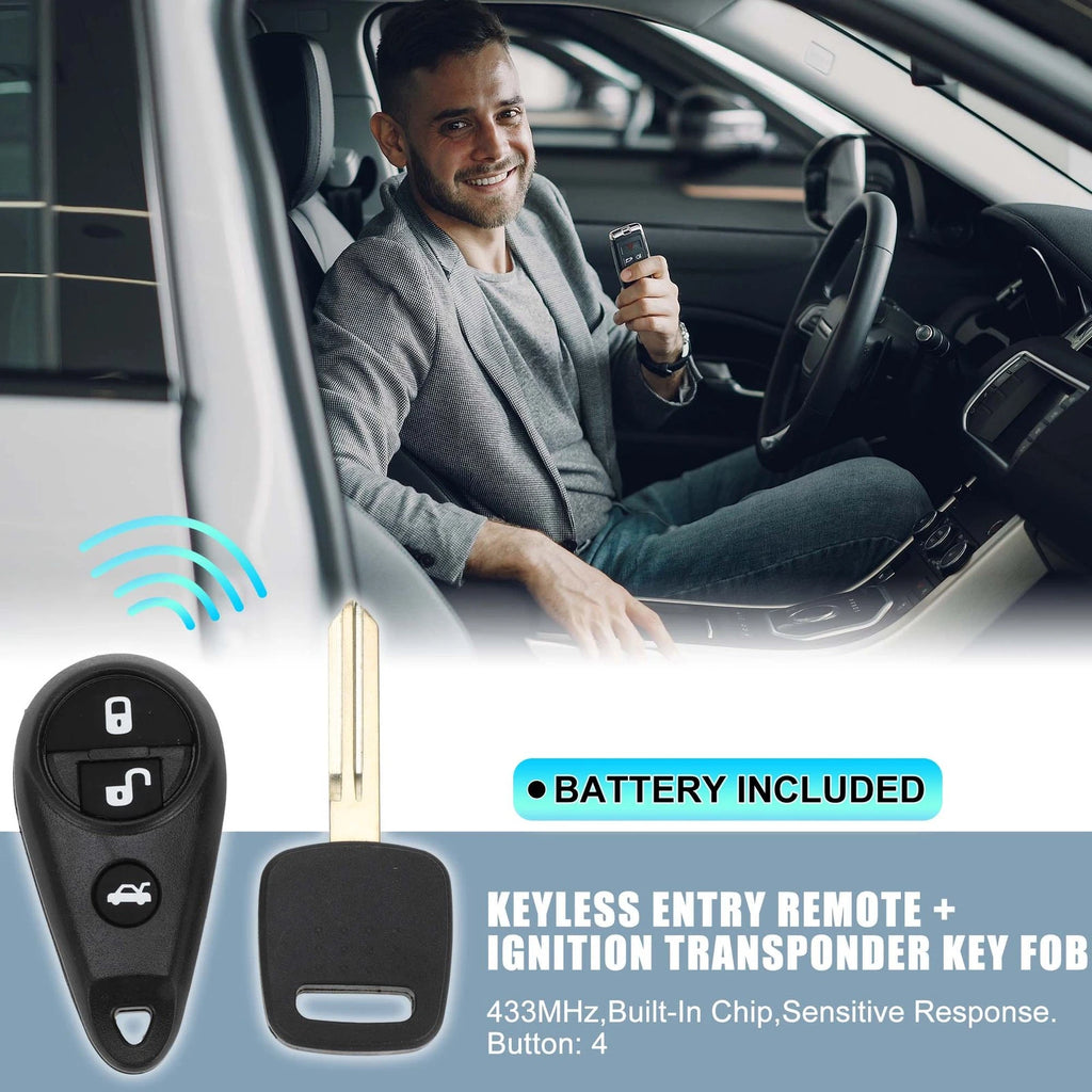 Keyless Entry Remote Key Fob 433MHz for Subaru Outback (2000–2009)