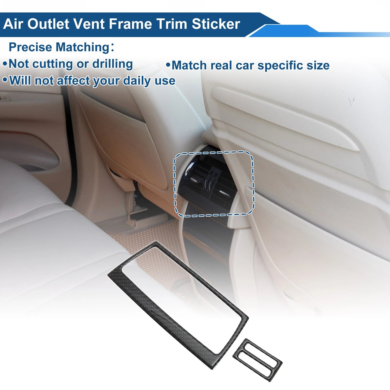 Air Condition Outlet Vent Trim Cover Frame for BMW X5 E70 (2007–2013)