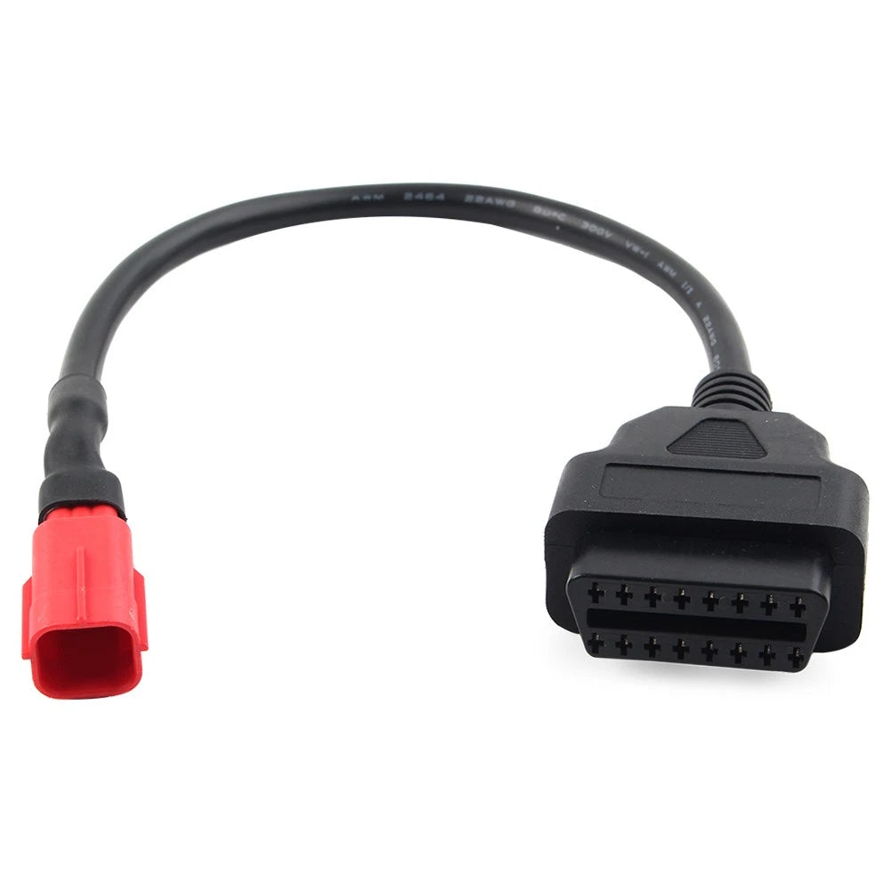 6 Pin to 16 Pin OBD2 Diagnostic Connector Adapter for Honda Motorcycles