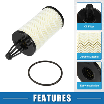 4Pcs Engine Oil Filter No. 2761800009 with O Ring for Mercedes C300 (2015–2021)