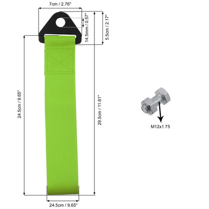 Front Bumper Tow Strap Trailer Belt with Hook for Universal Car Truck (2000–2025)