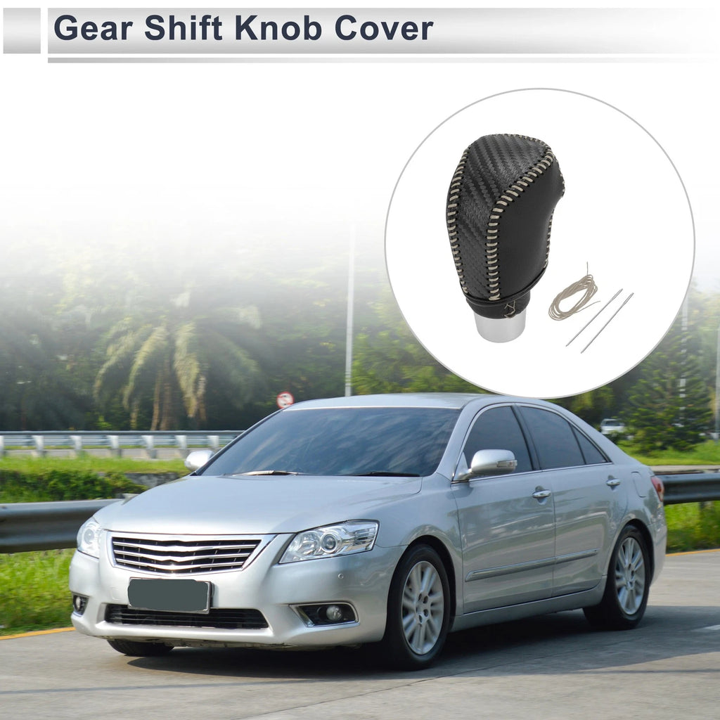 Gear Shift Knob Cover Replacement for Toyota Camry (2019–2022) Black Carbon
