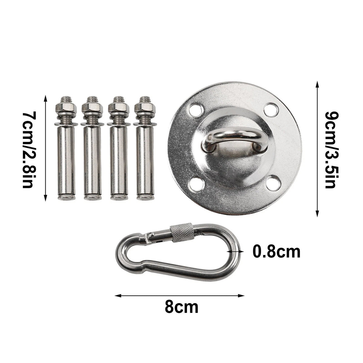 Ceiling Hook for Hanging Chair and Yoga Towel (Easy to Install)