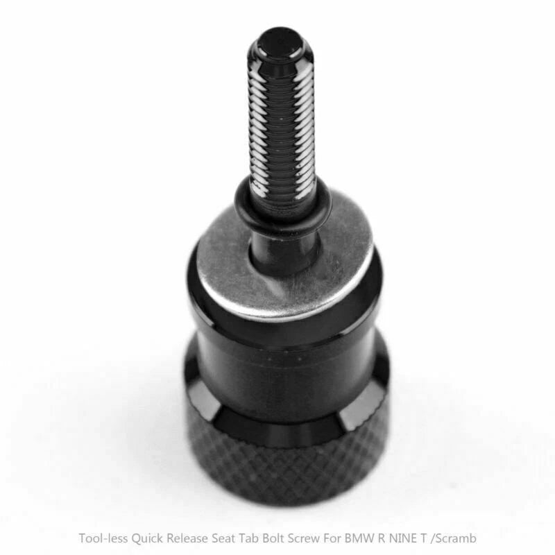 CNC Knurled Seat Bolt Black for BMW R Nine T/Scrambler/Racer/Urban/Pure (2014–2020) T9