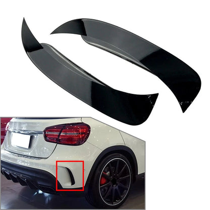 Rear Bumper Splitter Canard Air Vent Trim for Benz GLA Class X156 (2013–2020) Pair
