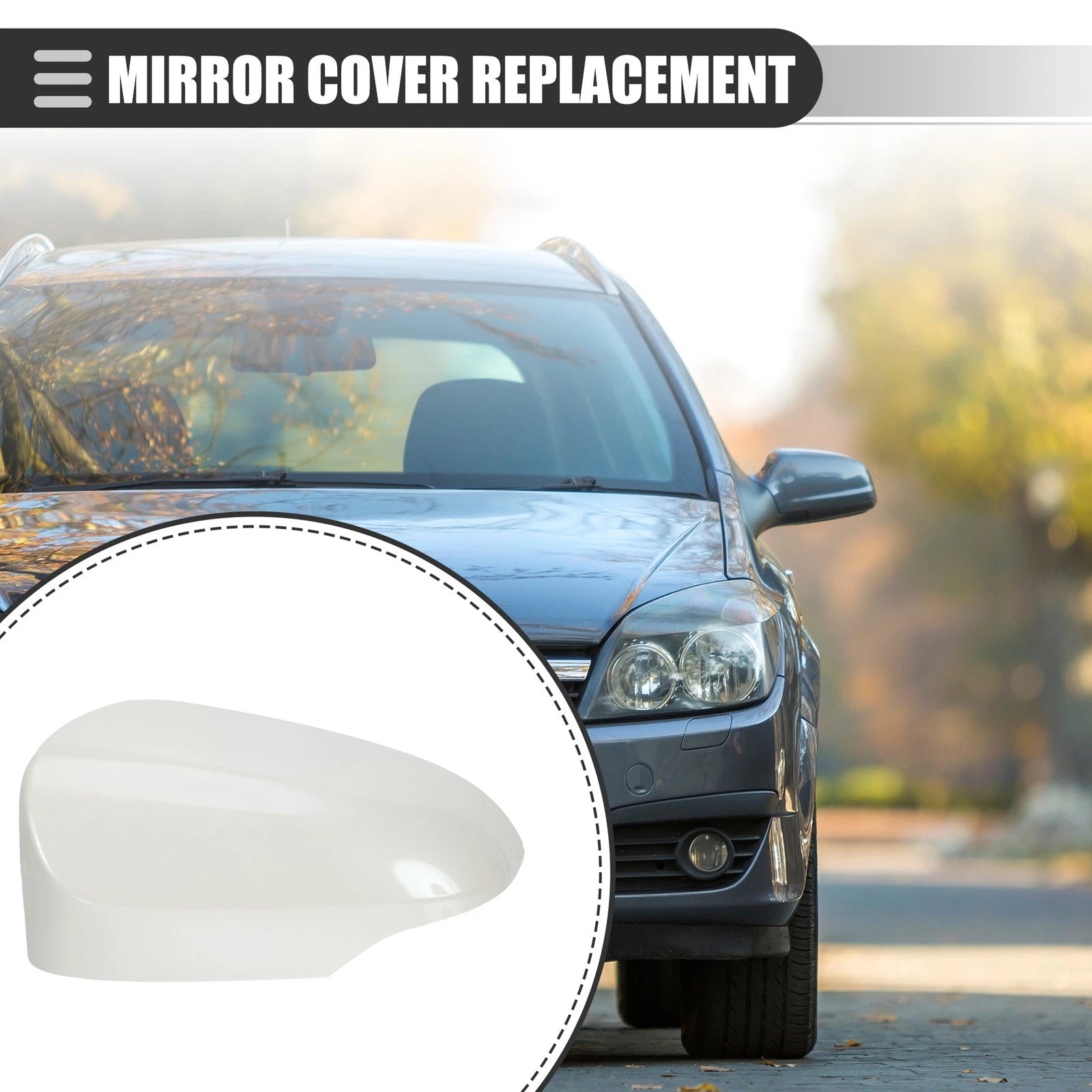 Left Side Mirror Cover Cap Replacement for Toyota Yaris (2011–2018)
