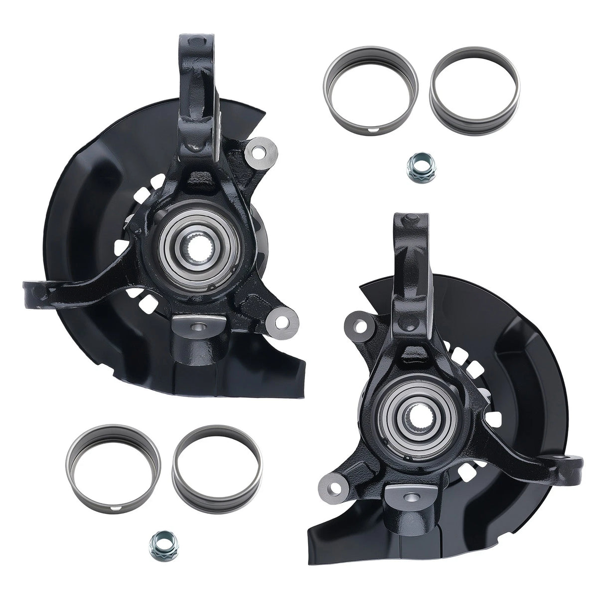 Pair Front Steering Knuckles + Wheel Hub Bearings for Toyota Camry (2004–2006) 698398
