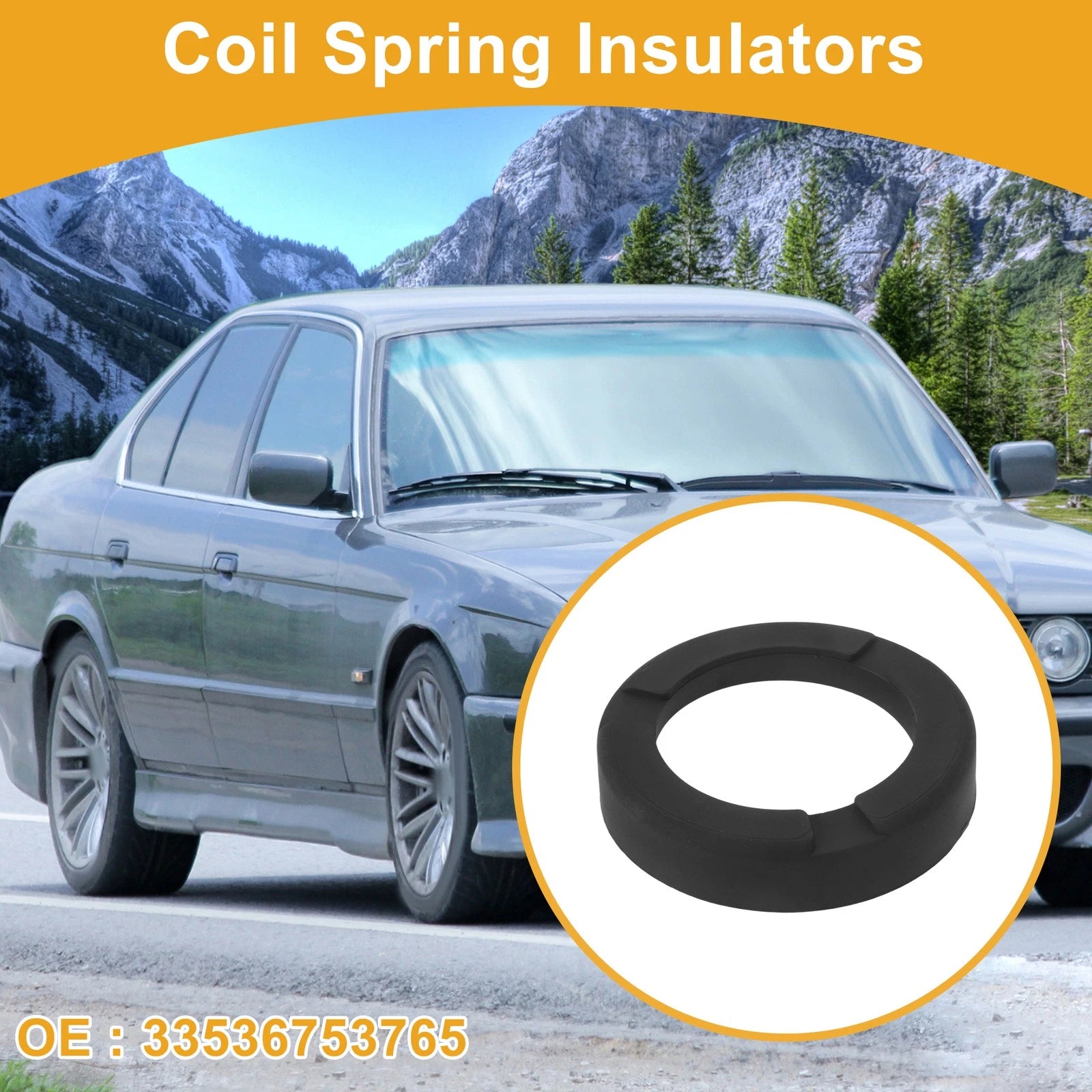 Coil Spring Insulator Upper Replacement for BMW 525i (2004–2007) Rubber