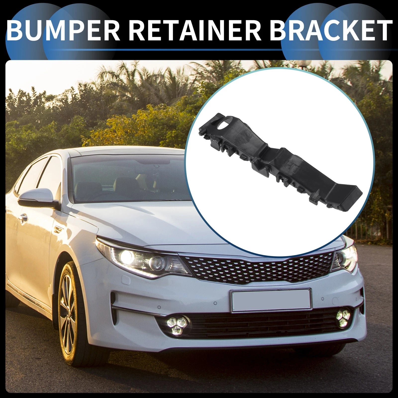 1pc Left Front Bumper Retainer Bracket No. 86513D4000 for Kia Optima (2016–2020)