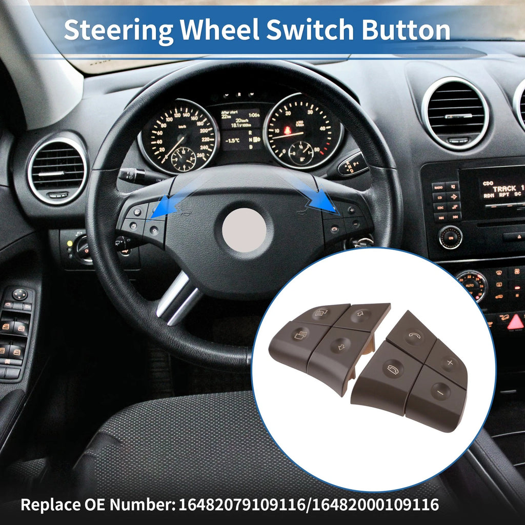 Steering Wheel Buttons Replacement for Mercedes-Benz ML-Class W164 (2006–2009)