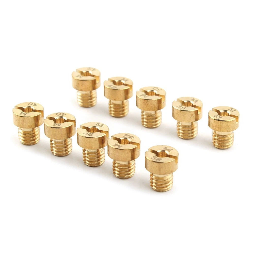 10Pcs M5 Carburetor Main Jet for Dellorto SHA SHB UA UB PHBG VHB-CS